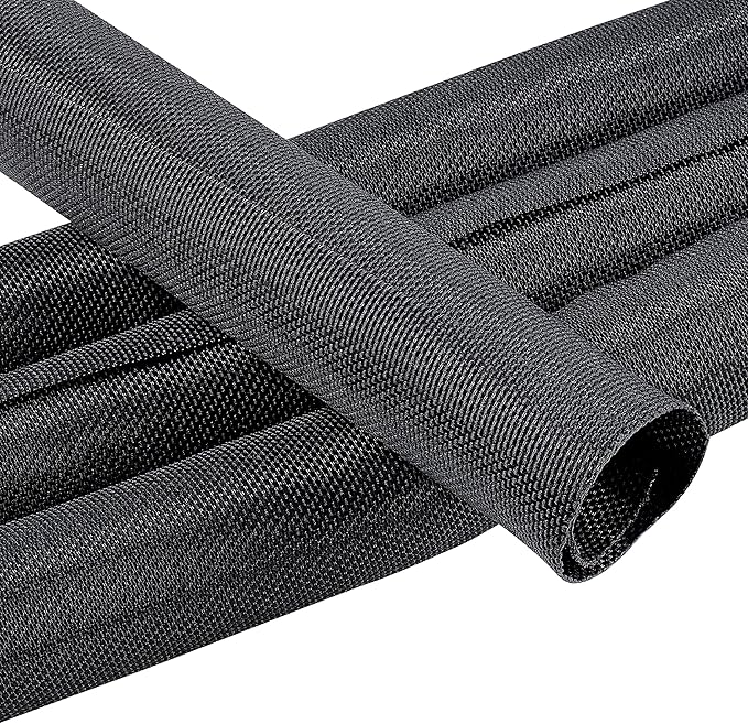Automotive Wire Sheathing Split Wire Loom Braided Mesh Woven Cable Sleeve for Wires/Cable Cord Protector (1" - 36 Feet)