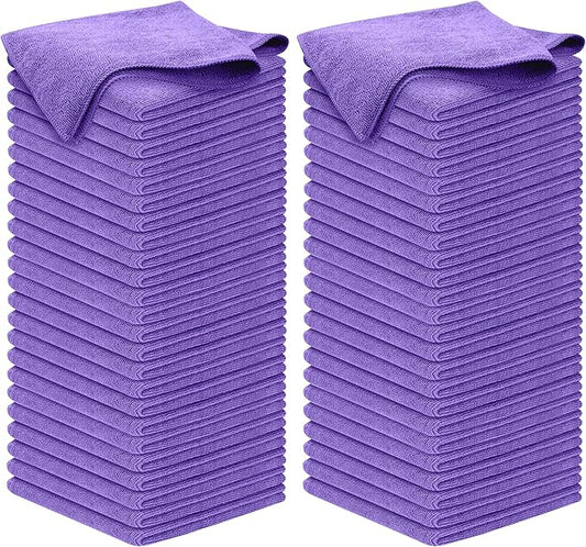 USANOOKS Premium 300GSM Microfiber Cleaning Cloth - 12.5"x12.5" High Performance - 1200 Washes, Ultra Absorbent Microfiber Towels for Cars Undercarriage, Rims & Engine Bay Cleaning - Microfiber Cloth